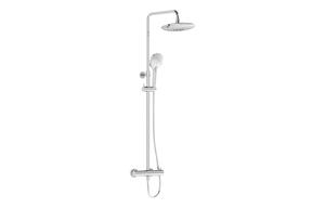VitrA Aquaheat Bliss 240 Thermostatic Shower Column w/2-Function Overhead - Chrome